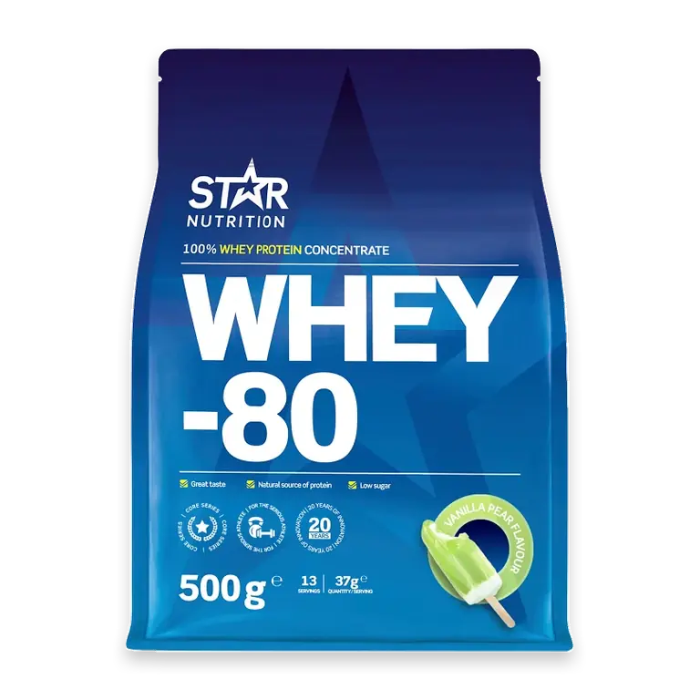 Proteinpulver Whey 80 Päron 500g