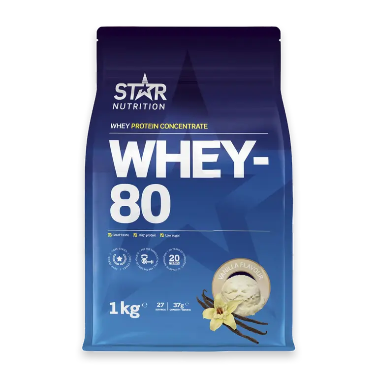 Proteinpulver Whey-80 Vanilla