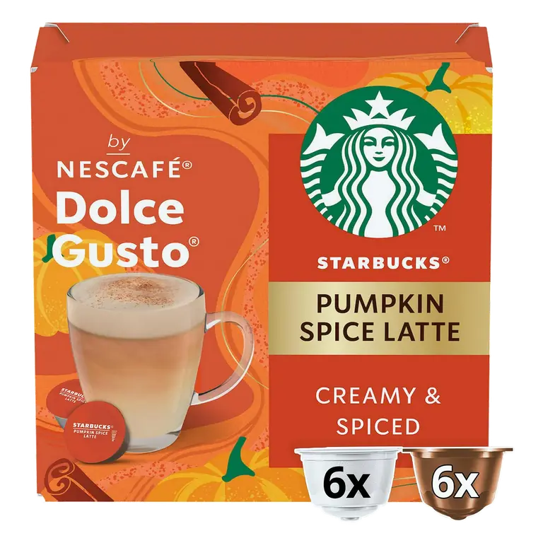 12 x Pumpkin Spice Latte by Nescafé Dolce Gusto Coffee Pods, Limited Edition