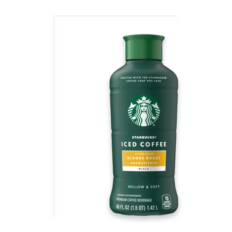 Blonde Roast Unsweetened Black Iced Bottled Coffee Drink
