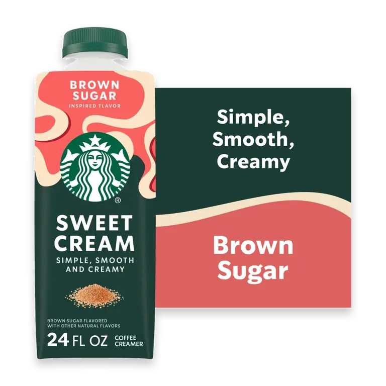 Brown Sugar Flavored Sweet Cream Creamer Perfect for Cold Brew & Iced Coffee