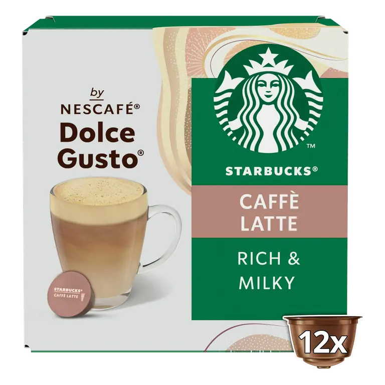 by Nescafé Dolce Gusto 12 x Caffe Latte Coffee Pods