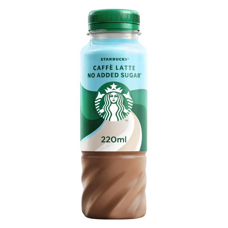 Starbucks Caffe Latte No Added Sugar* Lactose Free Iced Coffee 220ml