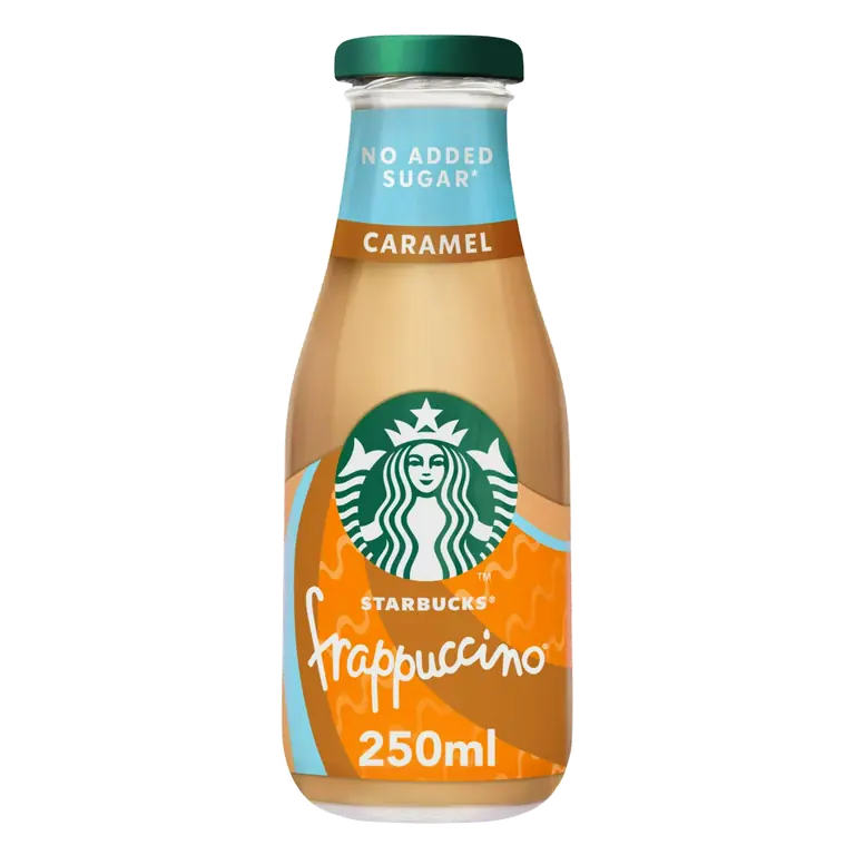 Frappuccino Caramel Flavoured Milk Iced Coffee No Added Sugar 250ml