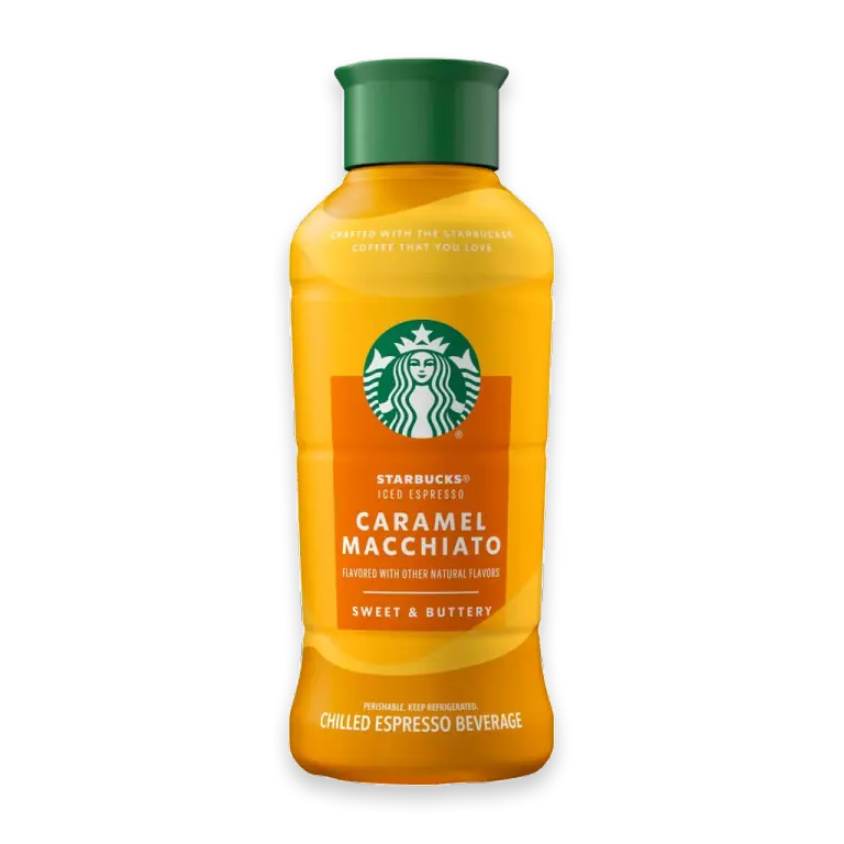 Iced Espresso Beverage Caramel Macchiato Bottled Coffee Drink