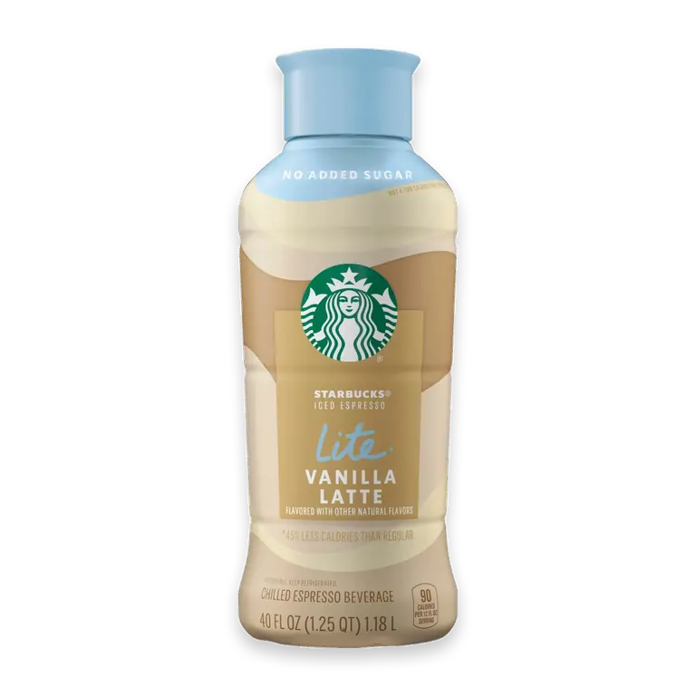 Iced Espresso Lite Vanilla Latte with No Added Sugar