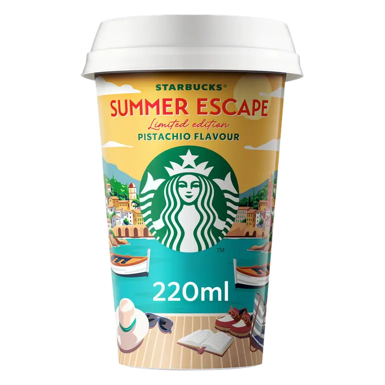 Starbucks Limited Edition Summer Escape Pistachio Flavour Iced Coffee 220ml