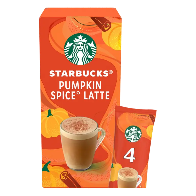 Starbucks Pumpkin Spice Latte Instant Coffee Sachets 4 x 24g