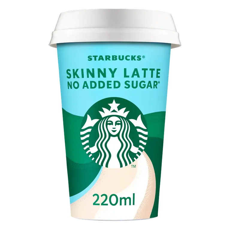 Starbucks Skinny Latte Lactose Free No Added Sugar Iced Coffee 220ml