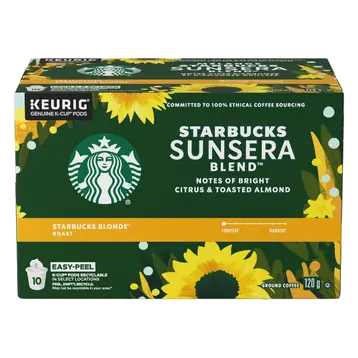 Coffee Pods Sunsera Blend Blonde Roast 10 K-Cups 120 g