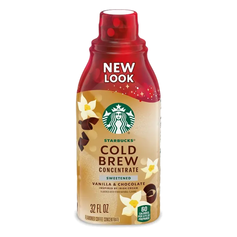 Starbucks Irish Cream Cold Brew Concentrate, 32 fl oz: Light Roast, Arabica Beans, Latin America