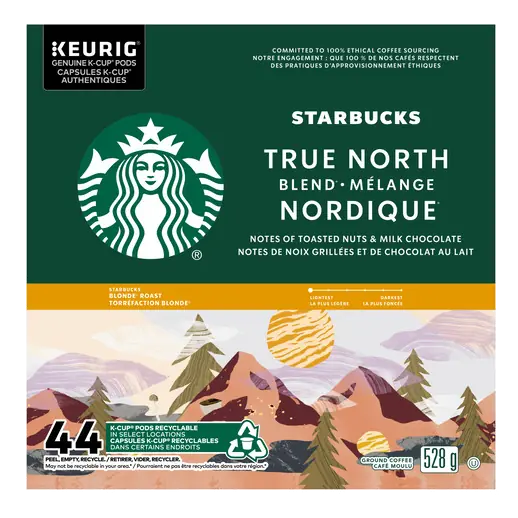 True North Coffee Pods 44 K-Cups 528 g