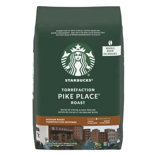 Whole Bean Coffee Pike Place Medium Roast 907 g