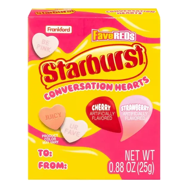 Cherry/Strawberry Conversation Hearts