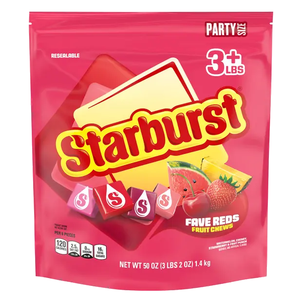 FaveREDS Fruit Chews Candy Party Size