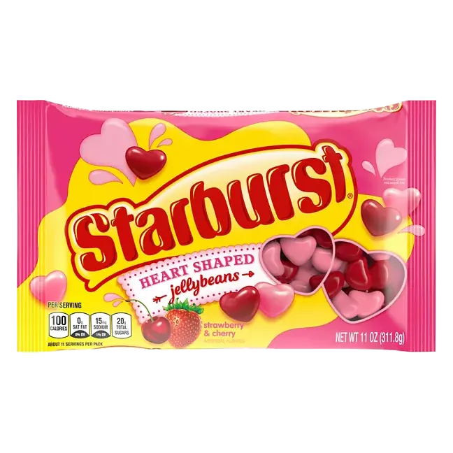 Jelly Beans, Strawberry & Cherry, Heart Shaped