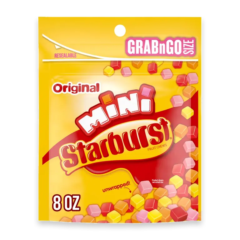 Mini Original Fruit Chews Summer Candy Grab-N-Go Bag