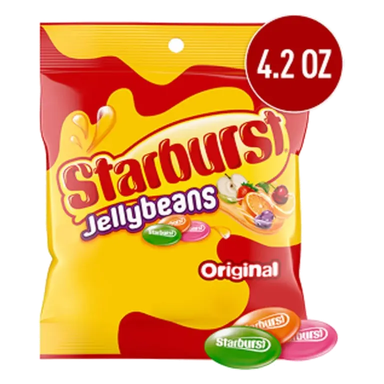 Starburst Original Jellybean Peg Pack Candies, 4.2oz
