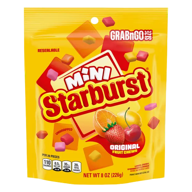 Original Mini Fruit Chews Candy Unwrapped Grab & Go Size
