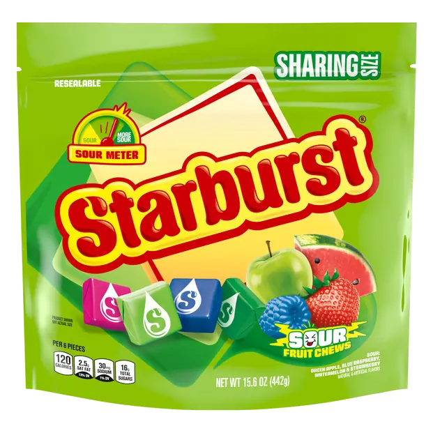 Sour Fruit Chews Candy Sharing Size