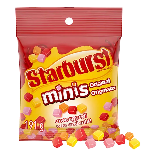 Unwrapped Mini Chewy Candy Original Sharing Bag 191 g
