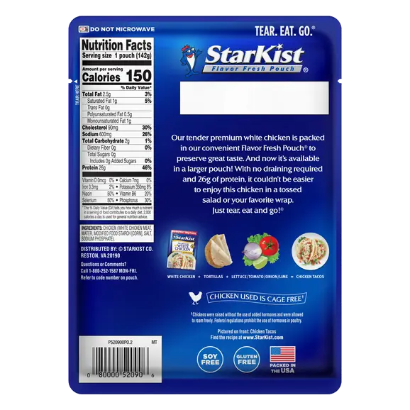 StarKist Premium White Chicken - 5 oz Pouch