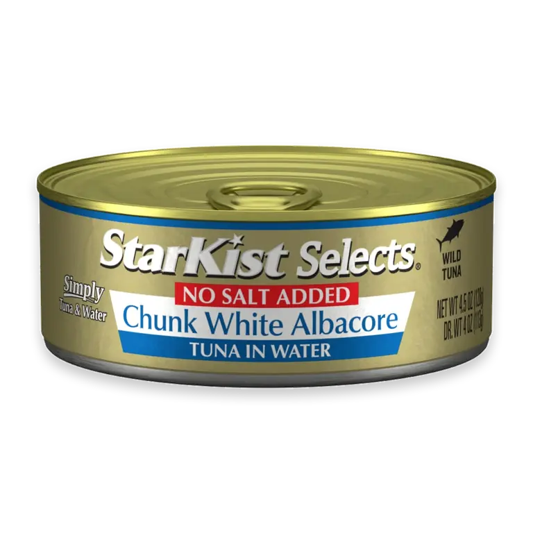 Selects No Salt Added Chunk White Albacore Tuna in Water Can
