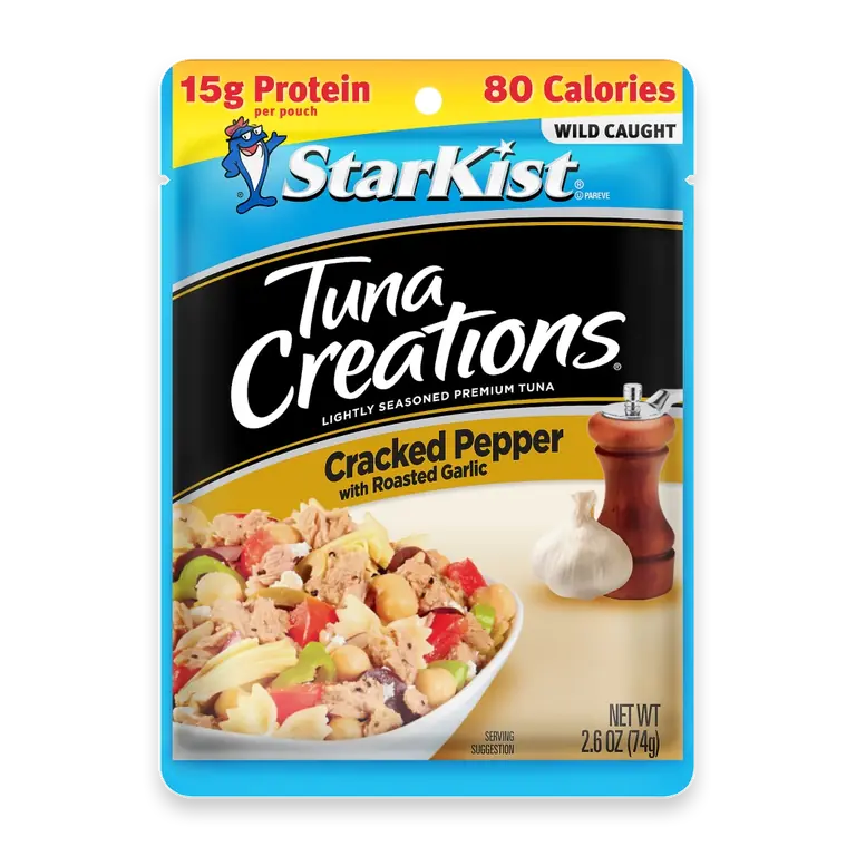 Tuna Creations Cracked Pepper with Roasted Garlic Pouch