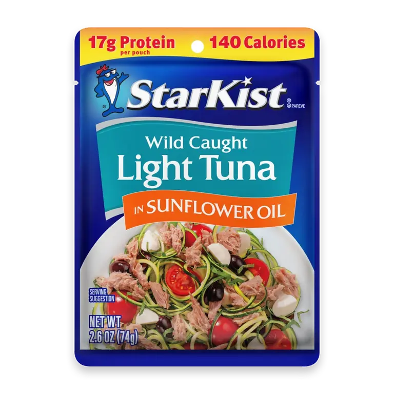 Wild Caught Chunk Light Tuna in Sunflower Oil Pouch
