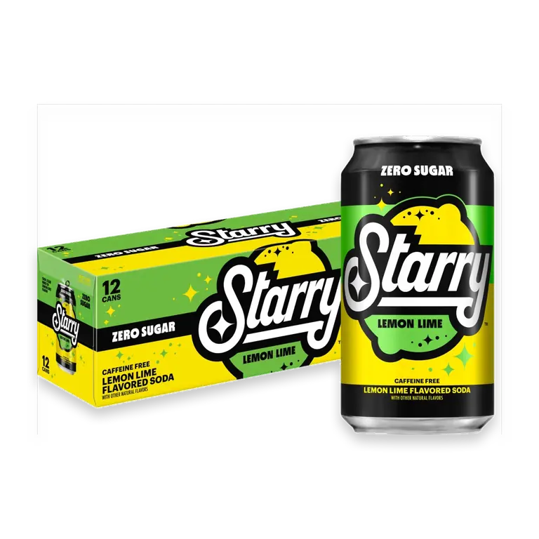 Zero Sugar Lemon Lime Caffeine Free Soda Cans