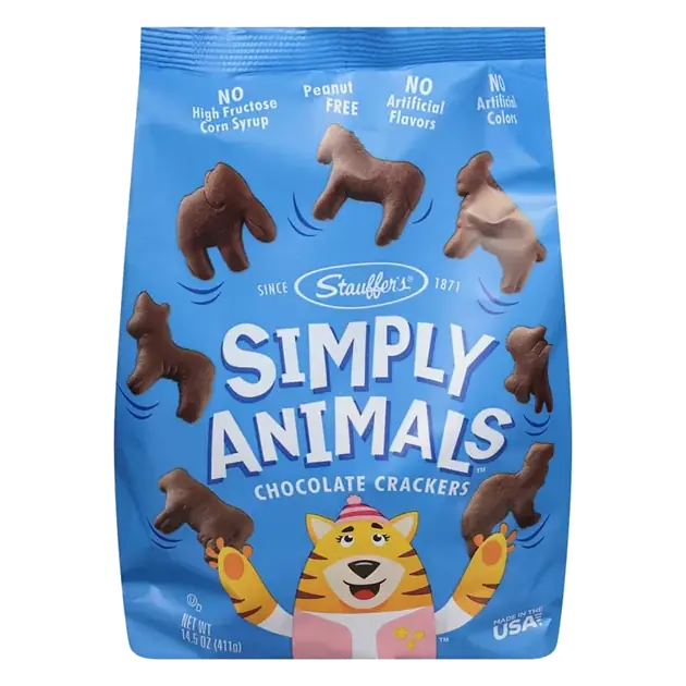 Simply Animals Crackers, Chocolate
