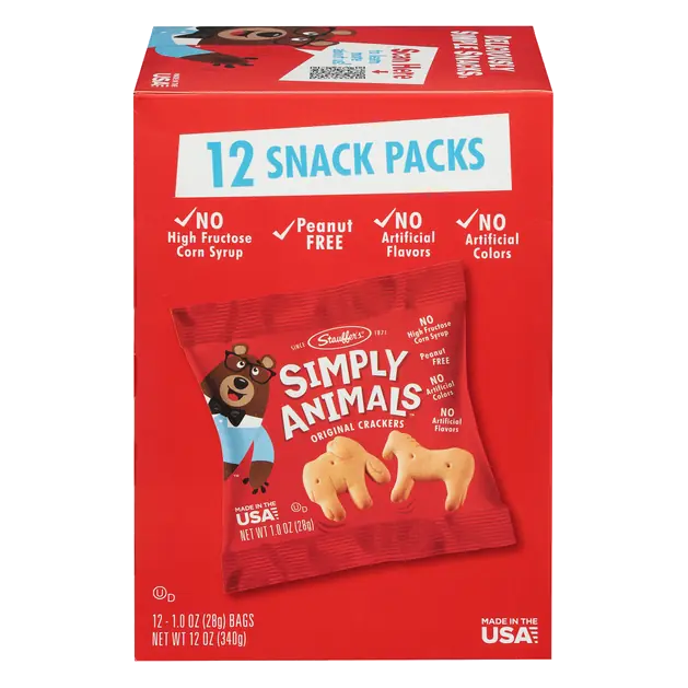 Simply Animals Original Crackers - 12 ct
