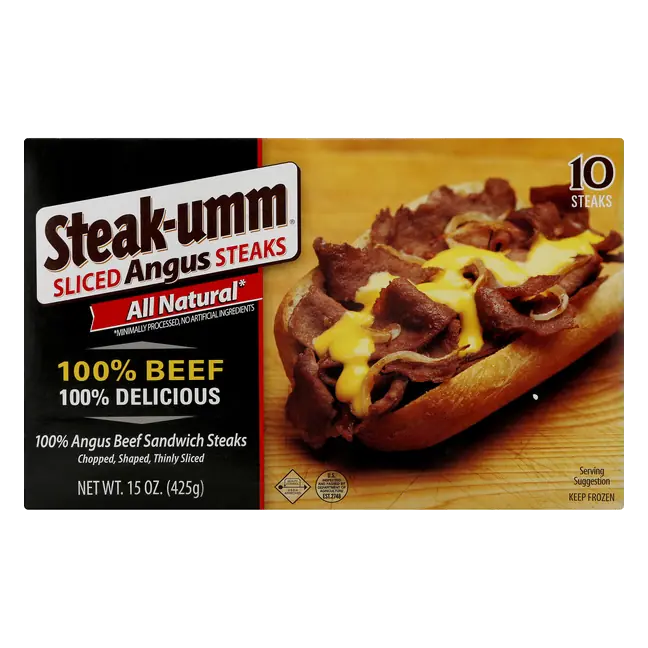 Steak-Umm Sliced Angus Beef Sandwiches, 10Ct