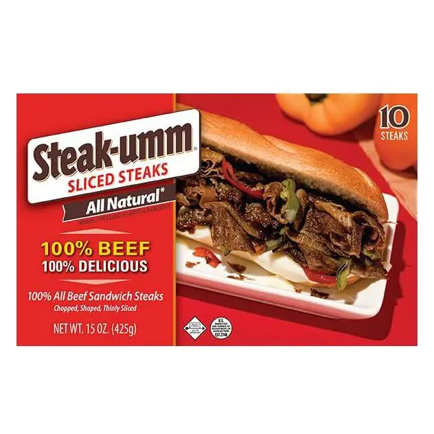 Steak-umm Sliced Steaks, 15oz: All, Soy-Free, 7g Protein