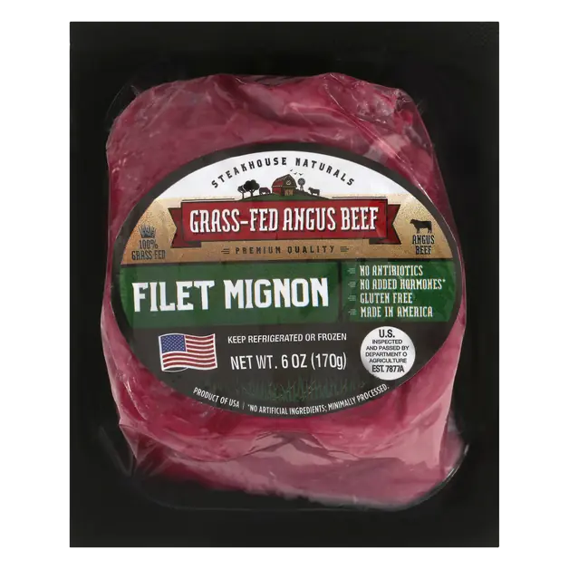 Grass-fed Angus Beef Filet Mignon Fresh