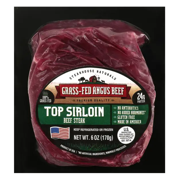 Grass-fed Top Sirloin Angus Beef Steak