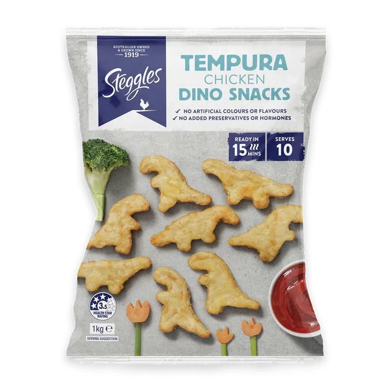 Chicken Dino Snacks Tempura