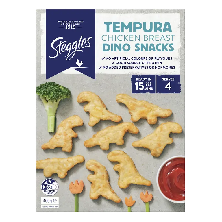 Tempura Chicken Dino Snacks