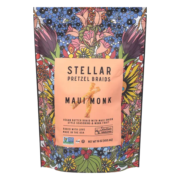 Maui Monk Vegan Butter Braid with Maui Onion Style Seasoning & Monk Fruit Stellar Braids, Maut Monk