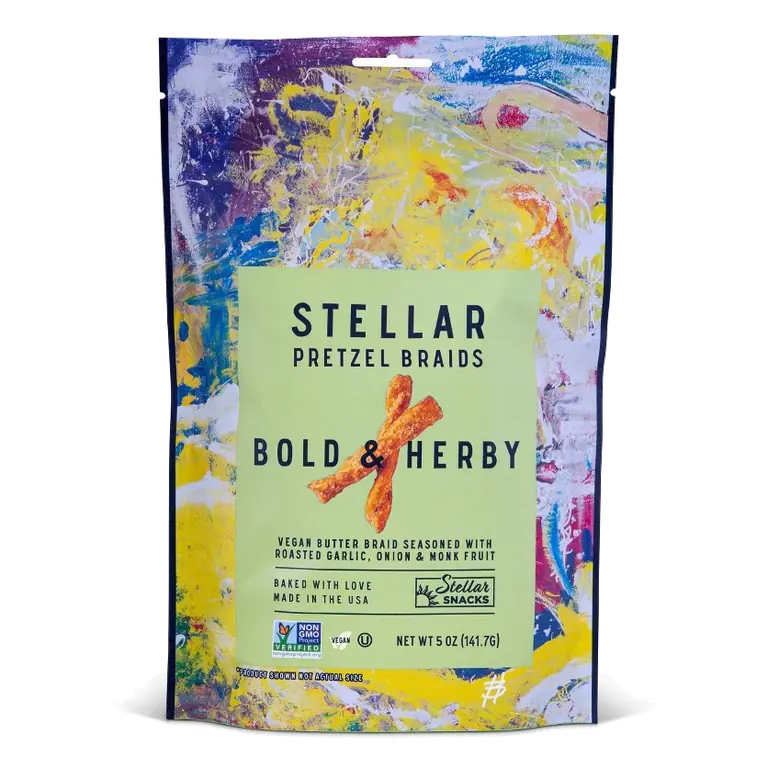 Stellar Snacks Bold & Herby Pretzel Braid, 5oz
