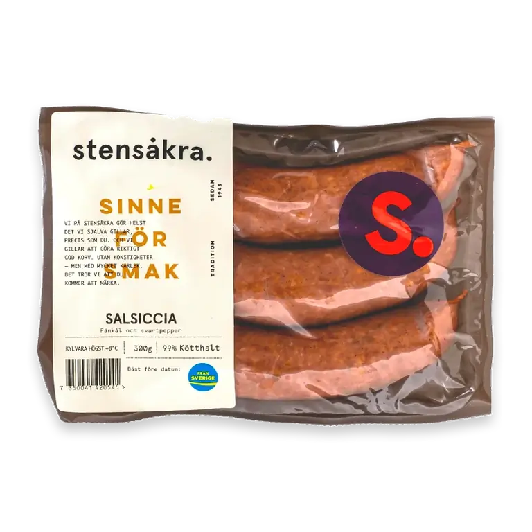 Salsiccia 99% Kötthalt 300g