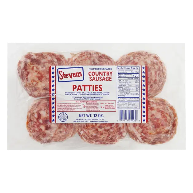 Country Pork Sausage Patties - 8 ct
