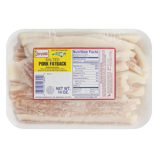 Pork Fatback Salted