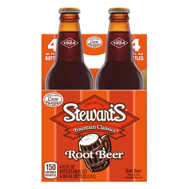 Fountain Classics Root Beer Soda Caffeine Free - 4 pk