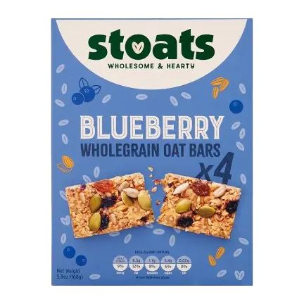 4 Blueberry & Honey Porridge Oat Bars