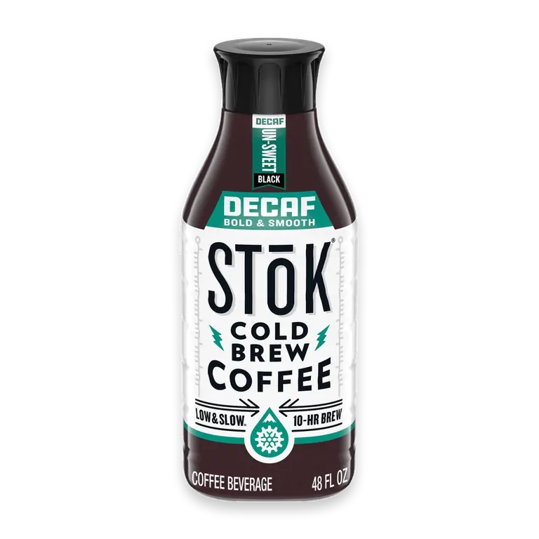Bold & Smooth Unsweetened Decaf Cold Brew Coffee Bottle