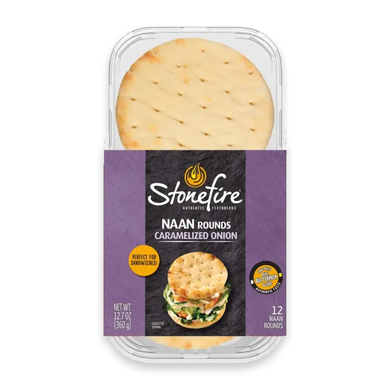 Caramelized Onion Naan Rounds 12pk