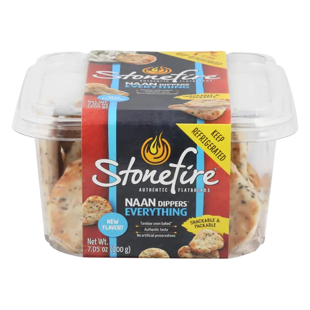Everything Naan Dippers Flatbread Cracker Crisps