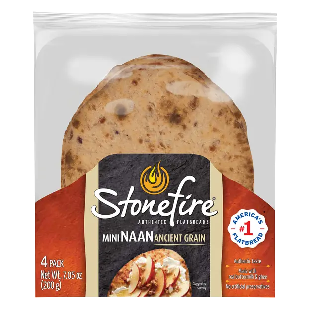 Mini Naan Ancient Grain Authentic Flatbreads - 4 ct