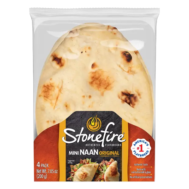 Mini Original Naan Bread - 4 ct